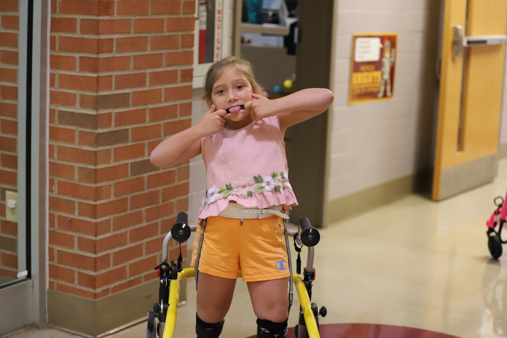 Student doing a silly face at the camera