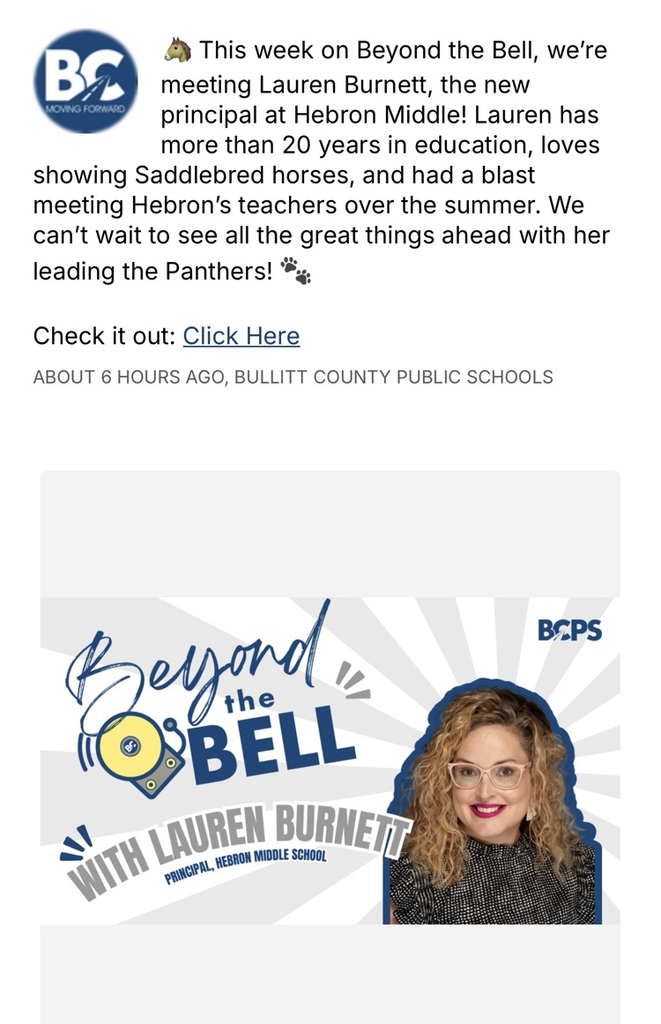 Beyond the Bell with Mrs. Burnett!