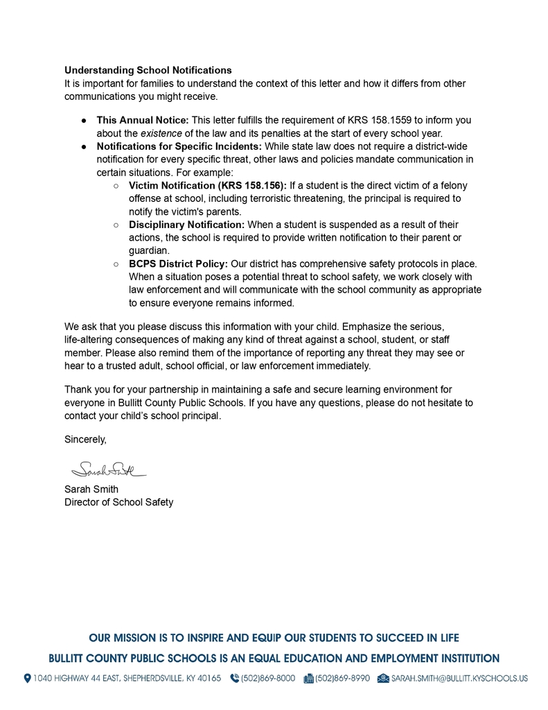 Terroristic Threat Memo page 2