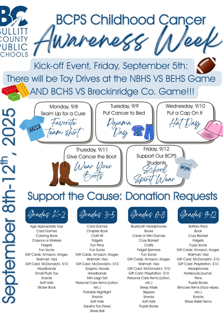 BCPS Childhood Cancer Awareness Week