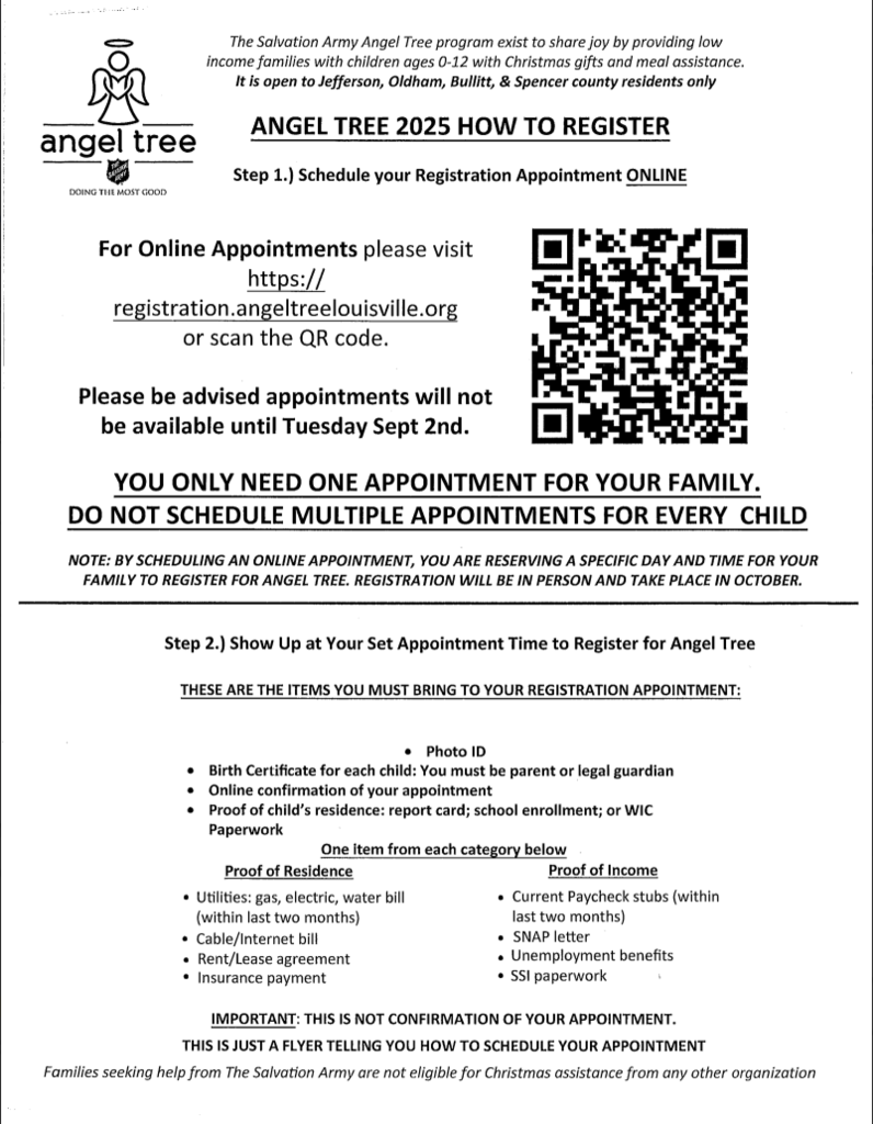 angel tree information