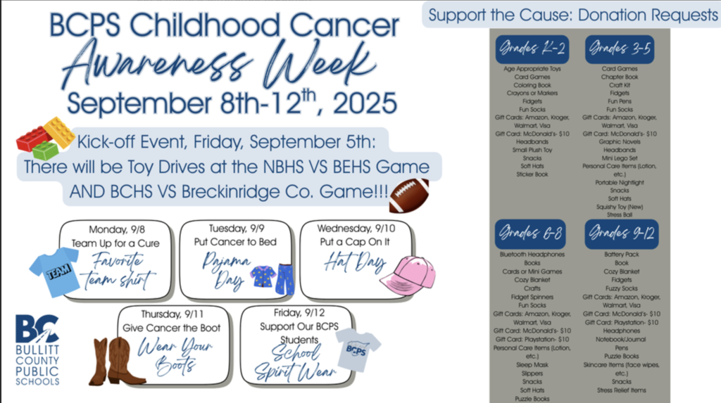 bcps childhood cancer awareness week
