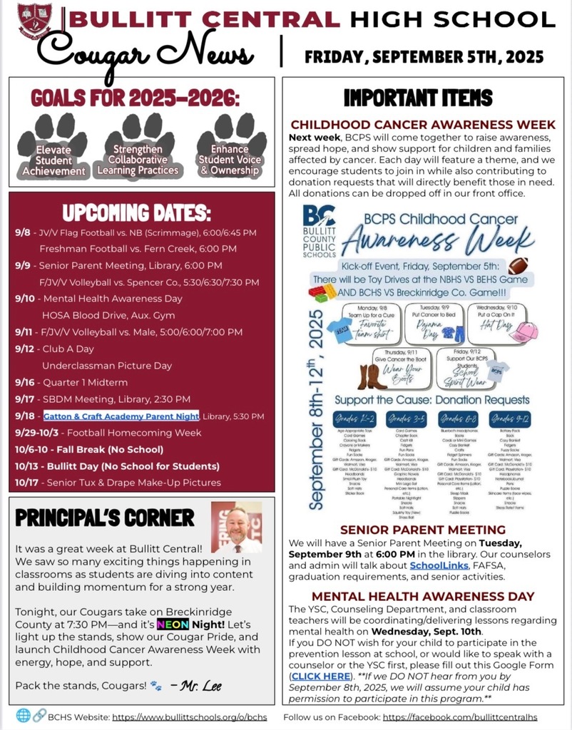 Cougar News 9/5
