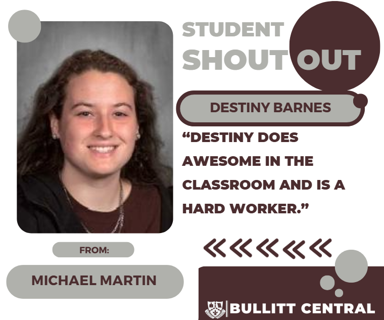 Student Shoutout! 