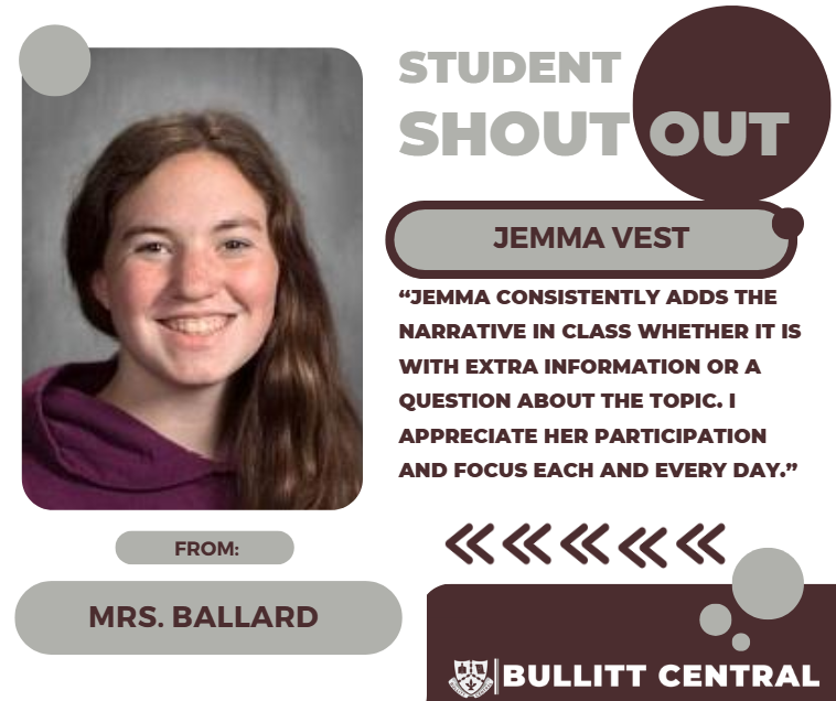 Student Shoutout! 