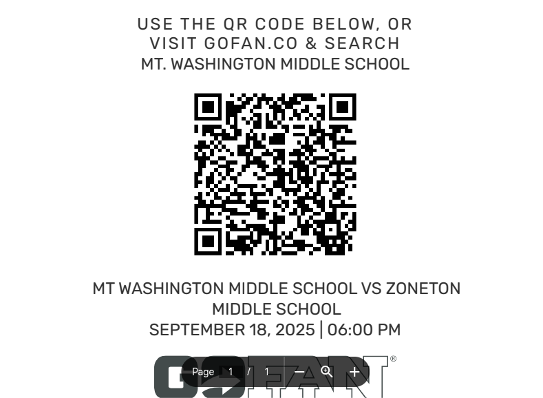 GoFan Link for September 18, 2025