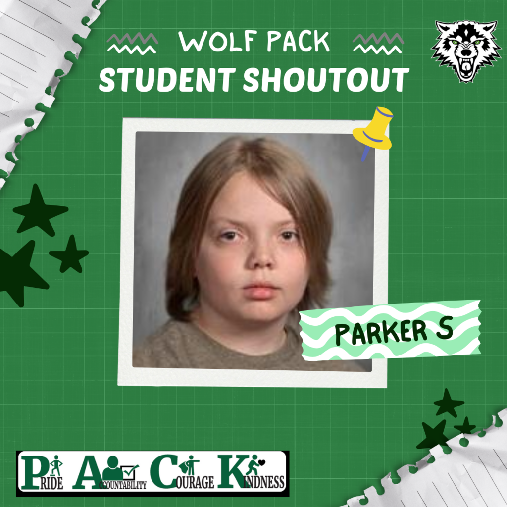 student shoutout Parker