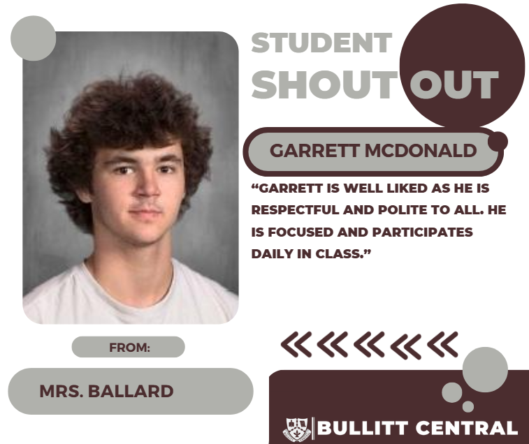 Student Shoutout! 