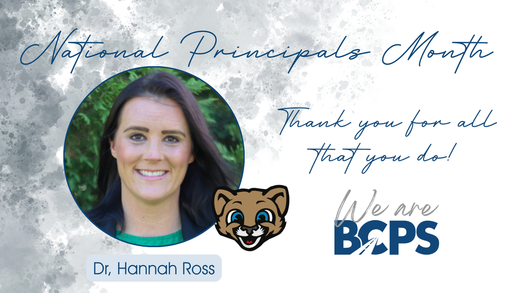 National Principal's Month- Dr. Hannah Ross
