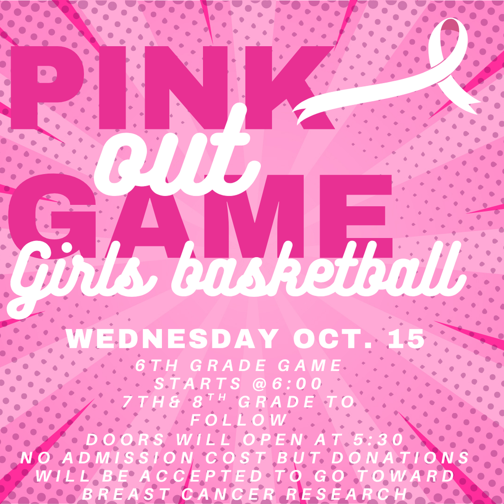 girls basketball game pink out