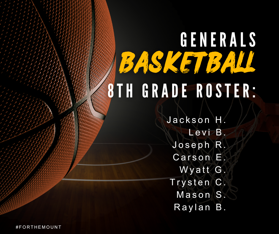 Generals Basketball Roster 2025-2026