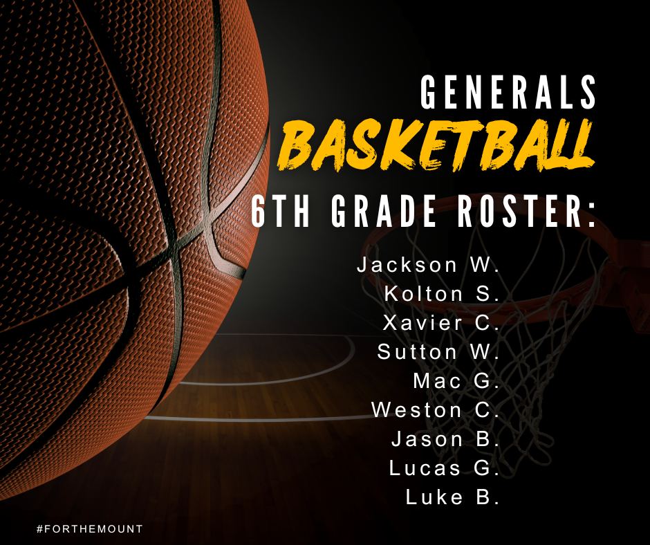Generals Basketball Roster 2025-2026