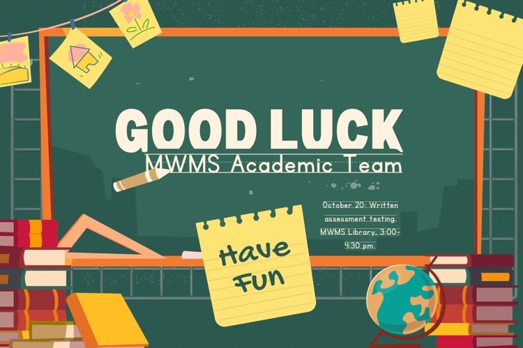 Good luck Academic Team