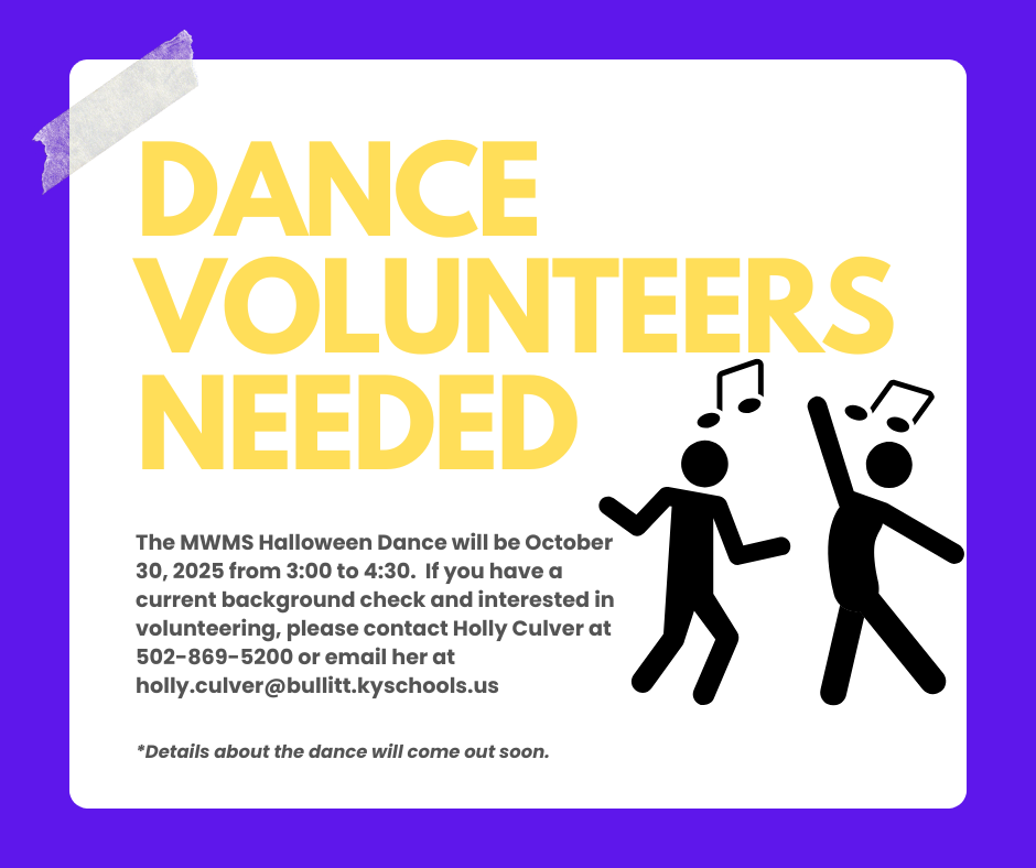 Halloween Dance Volunteers Needed