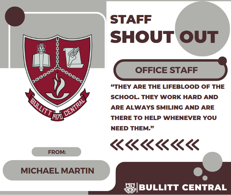 Staff Shoutout! 
