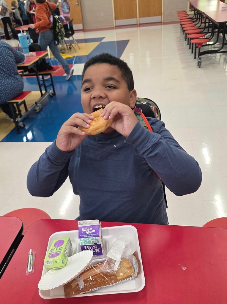 Kids with buddies and donuts