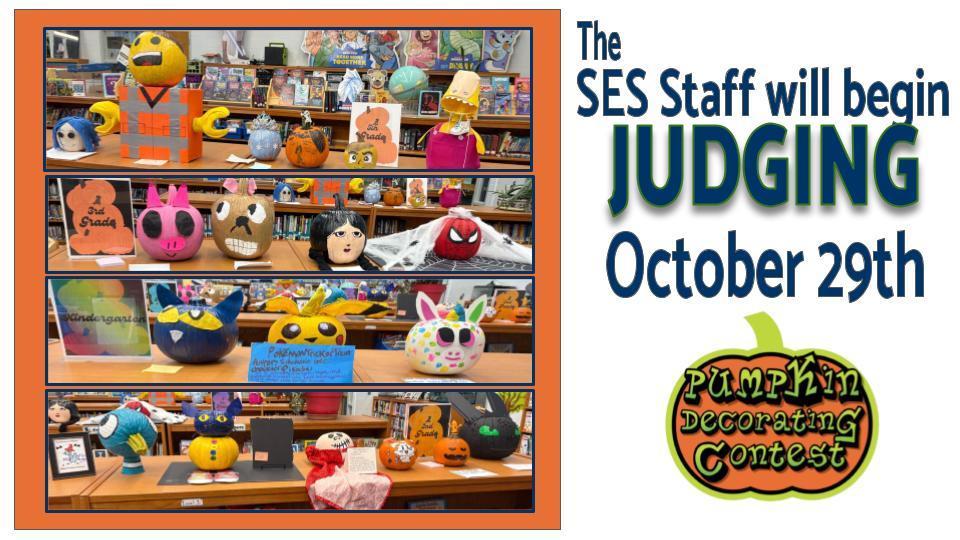 Challenge: To decorate a pumpkin as your favorite book character.  Great Job to all who have participated, our library looks amazing! The challenge is now closed and judging will begin on Wednesday the 29th.