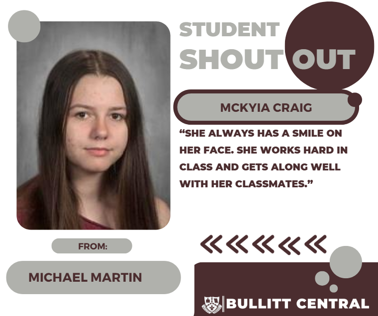 Student Shoutout! 