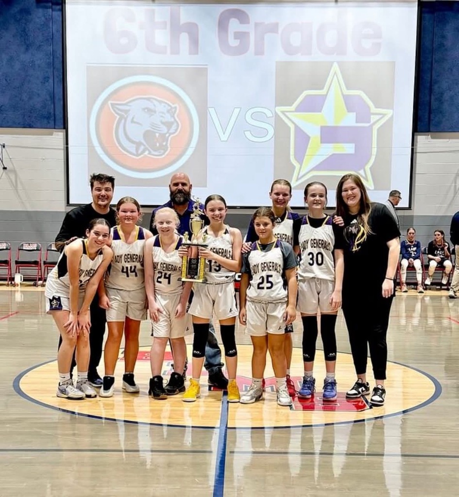 6th Grade Lady Generals County Champions!