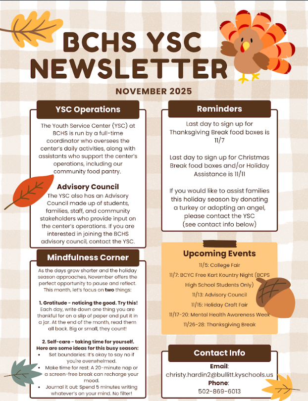 YSC November Newsletter
