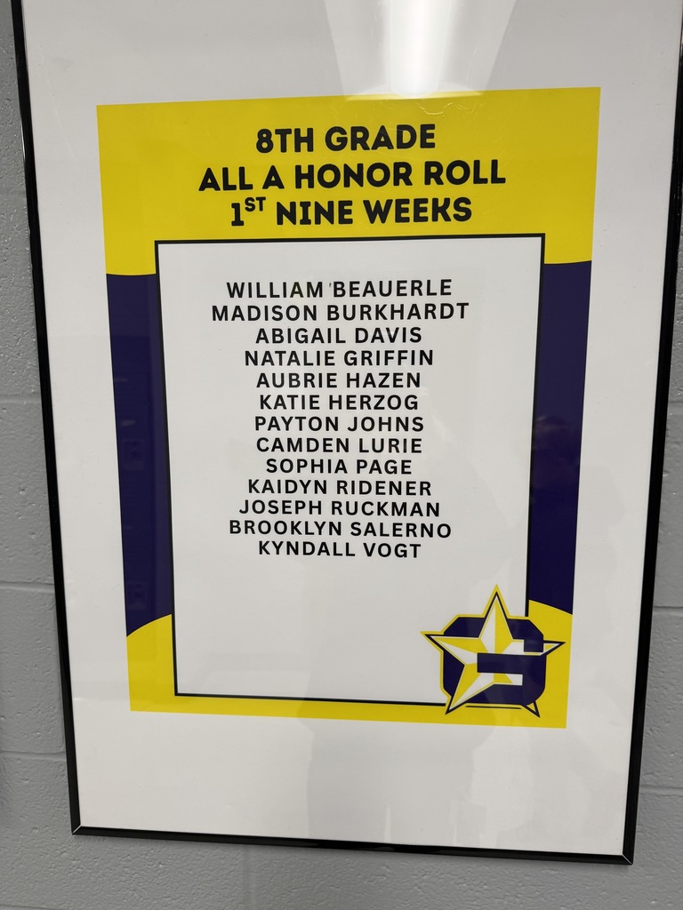 8th Grade Honor Roll