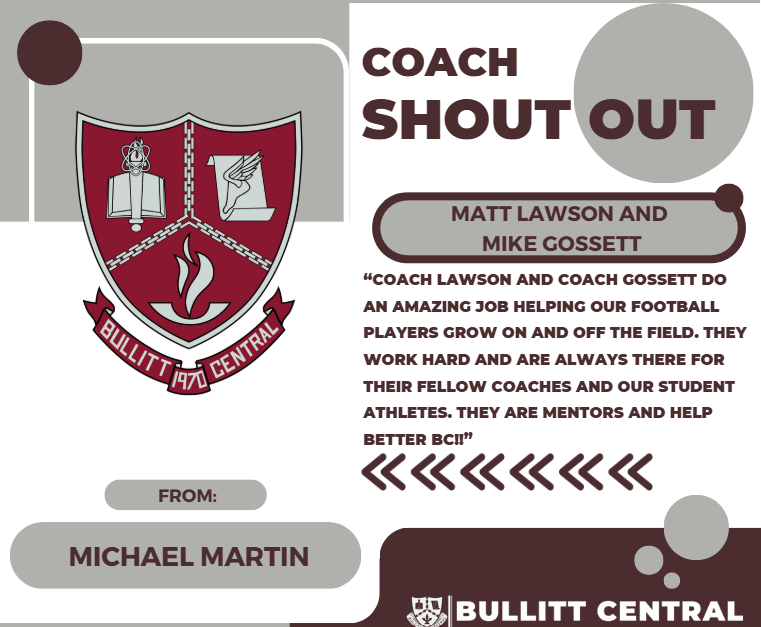 Coach shout out