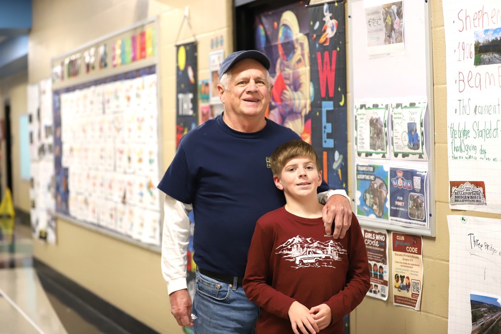 Veteran with Grandson