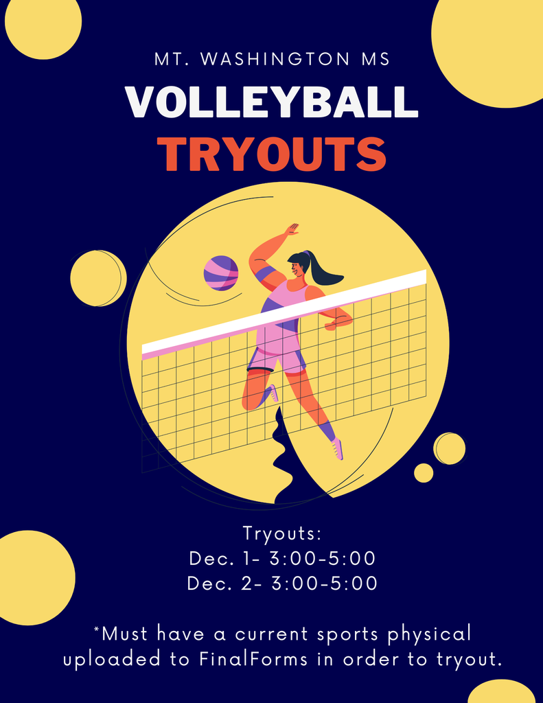 MWMS Volleyball Tryouts
