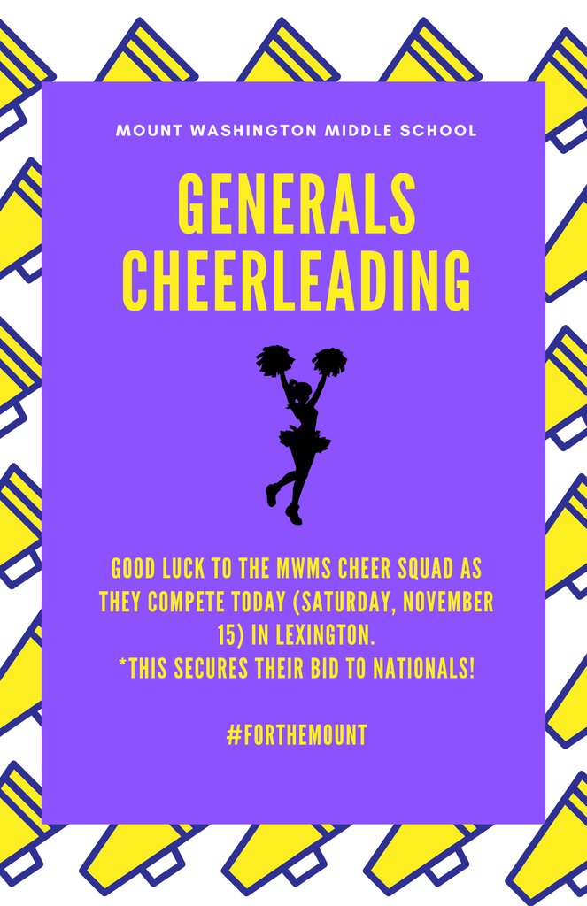 Good luck to MWMS Cheer
