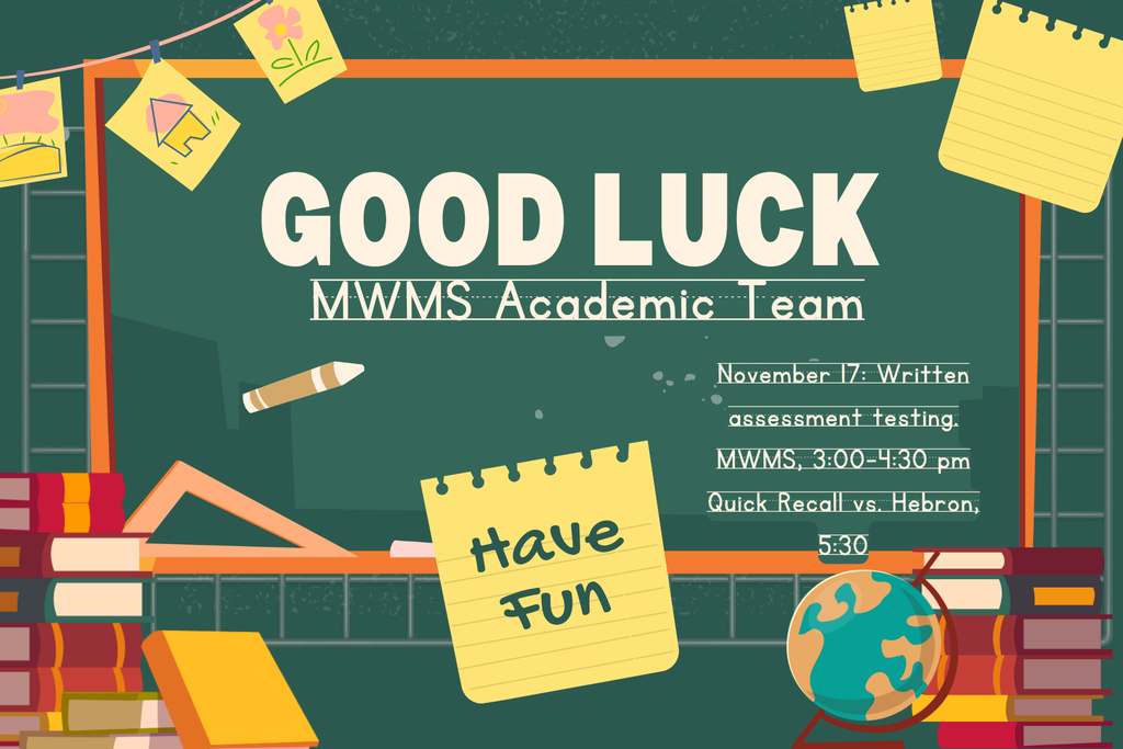 Good luck Academic Team