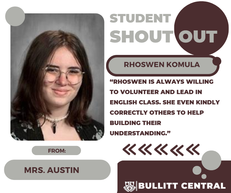 Student Shoutout! 