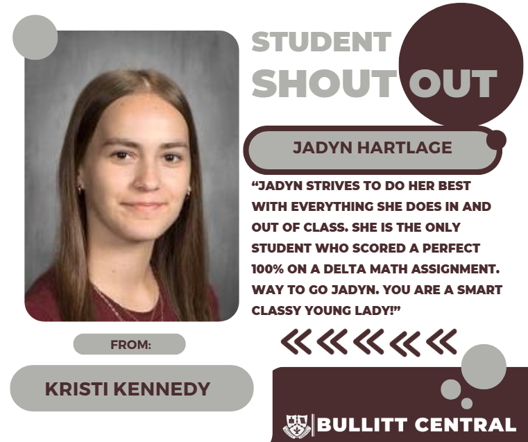 Student Shoutout! 
