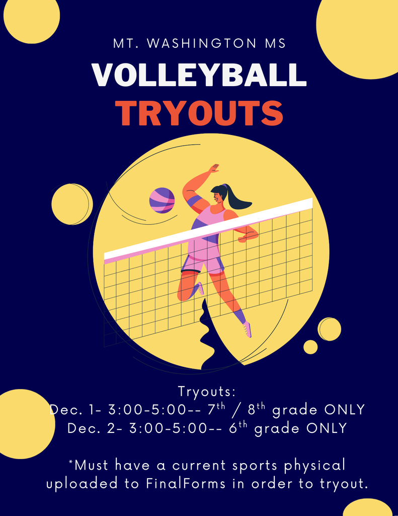 Updated Volleyball Tryout Information