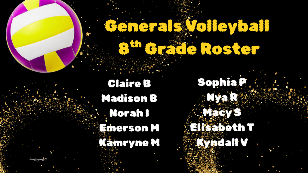 8th Grade Volleyball Roster