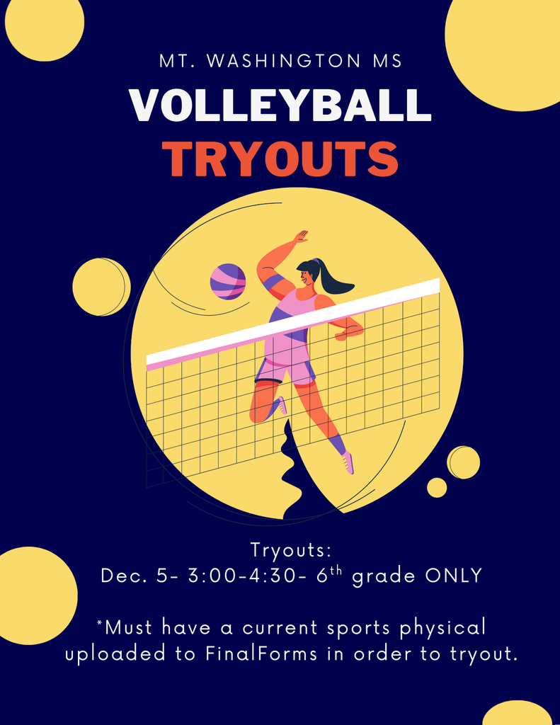 MWMS 6th Grade Volleyball Tryouts