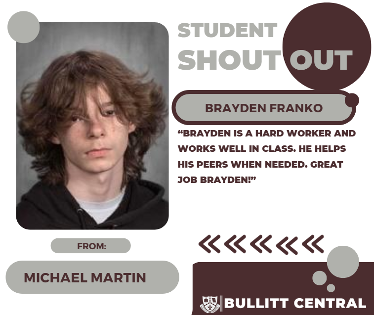 Student Shoutout!