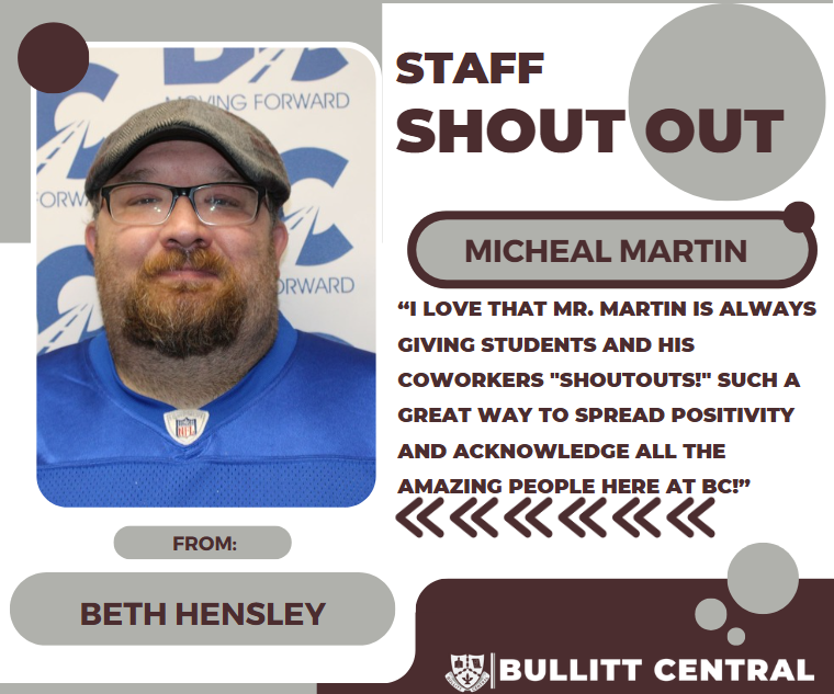 Staff Shoutout!