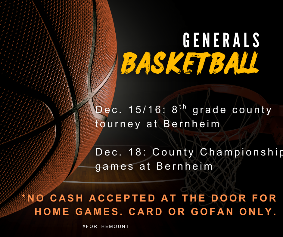 Good luck Generals Basketball