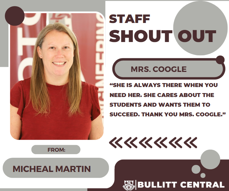 Staff Shoutout! 