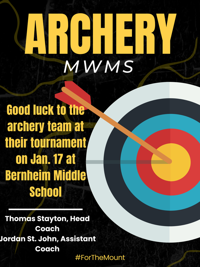 Good luck Archery Team