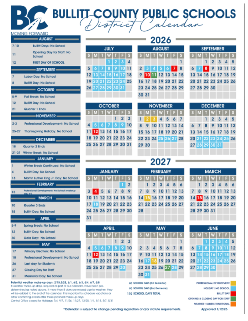 26-27 BCPS Calendar