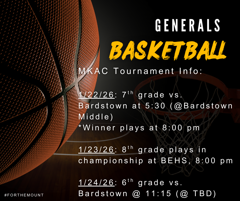 Good luck Generals Basketball 