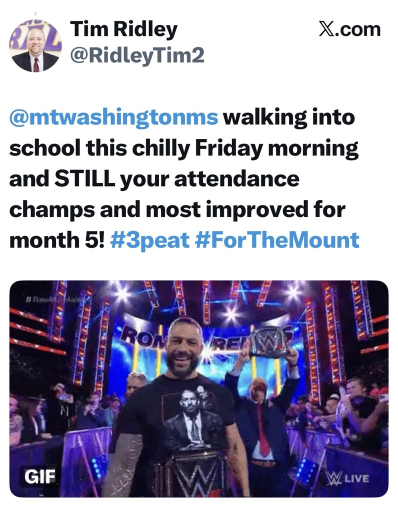 MWMS Attendance WINNERS