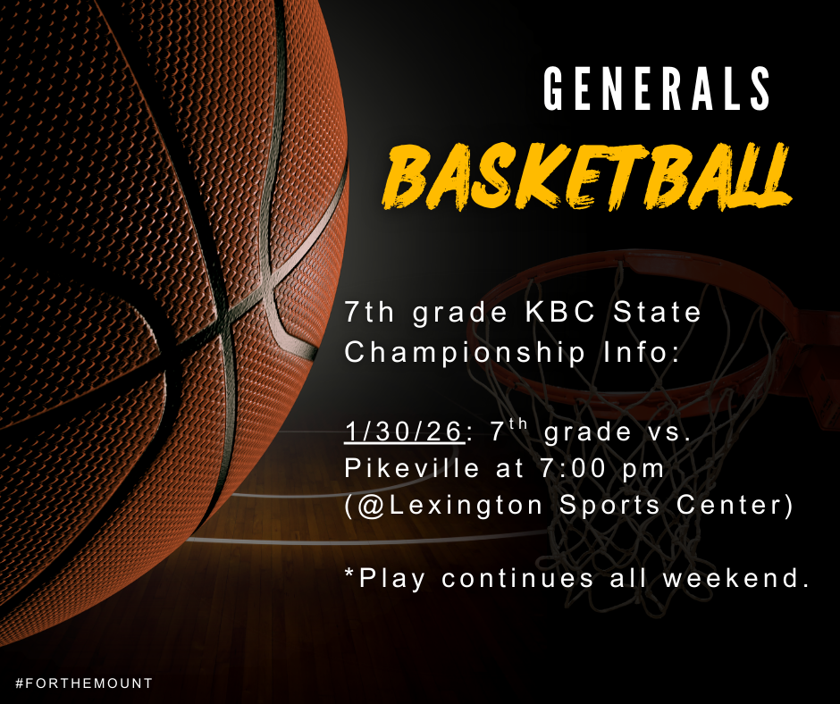 Good luck Generals Basketball