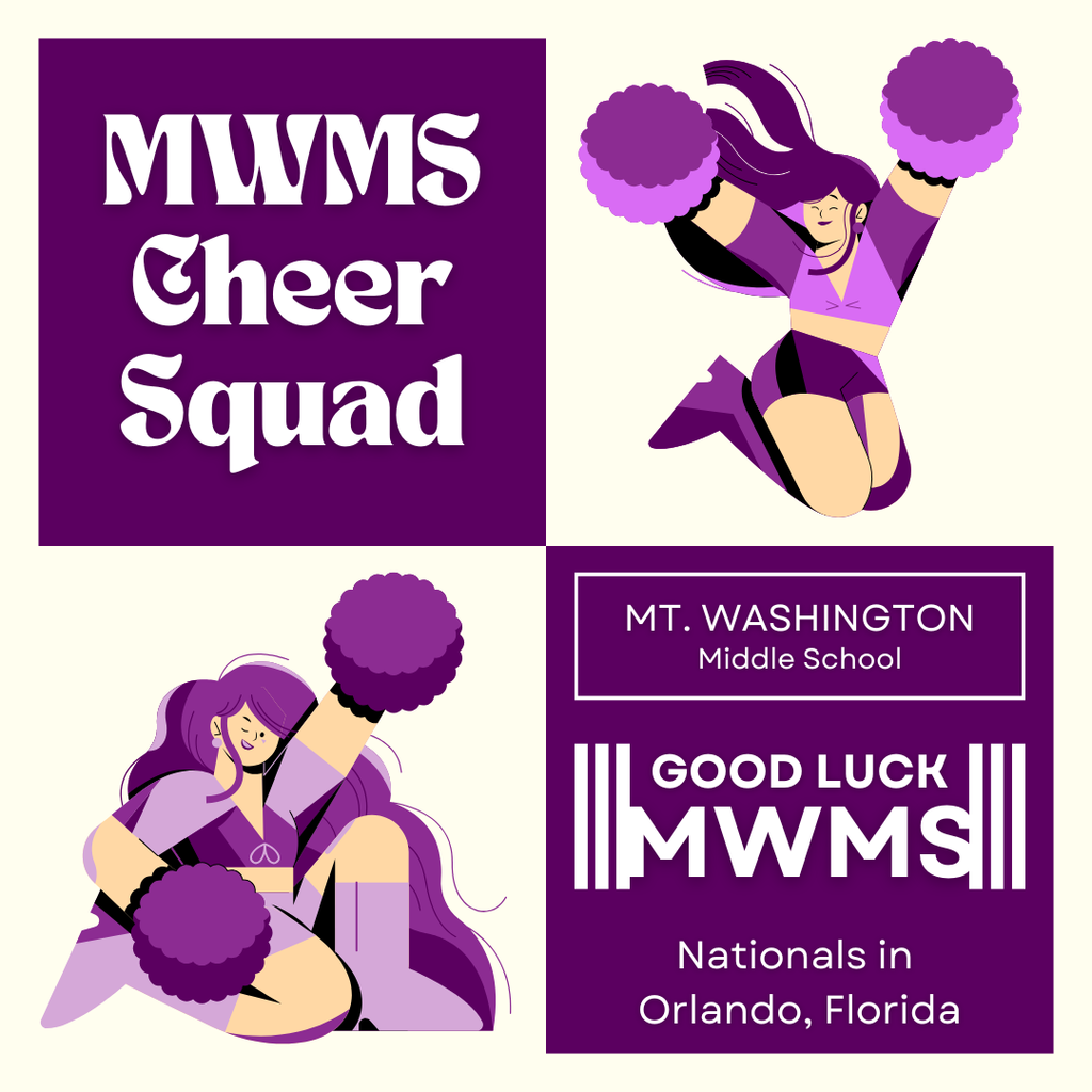 Good luck MWMS Cheer