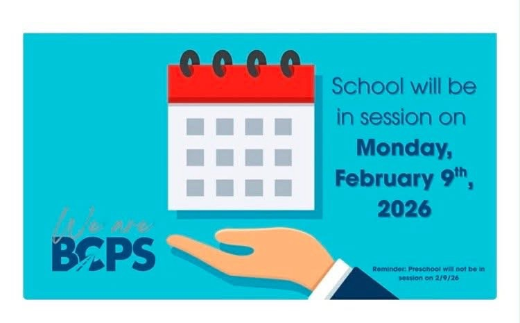 there is school Monday February 9th. 