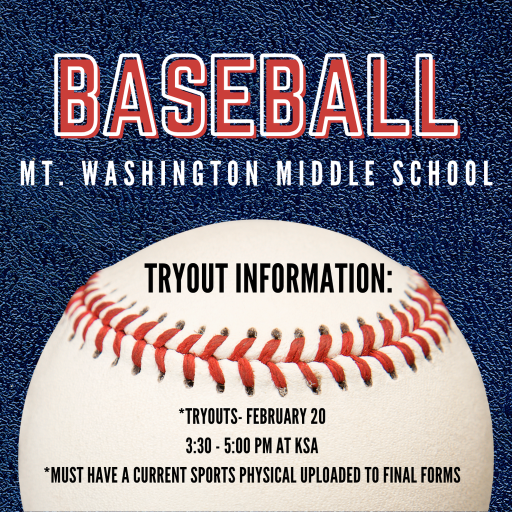 MWMS Baseball Tryouts