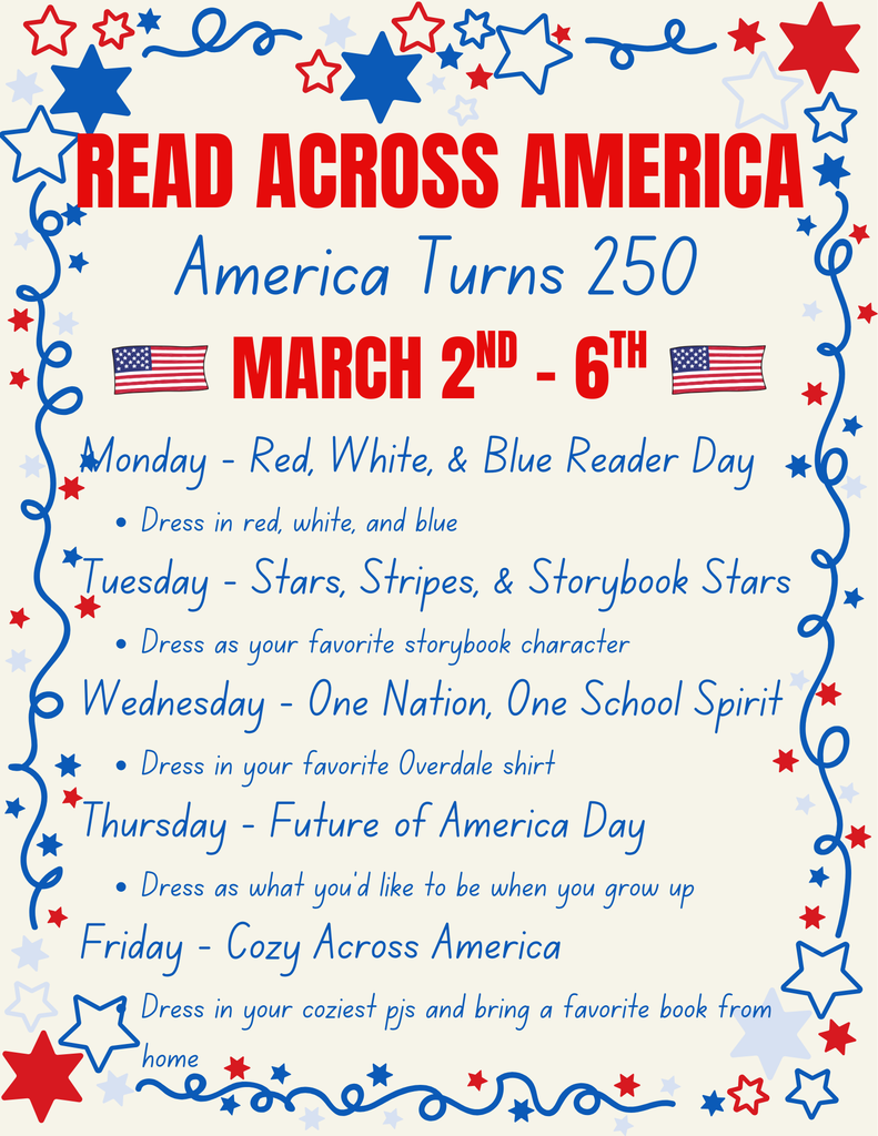 Read Across America dress up days flyer