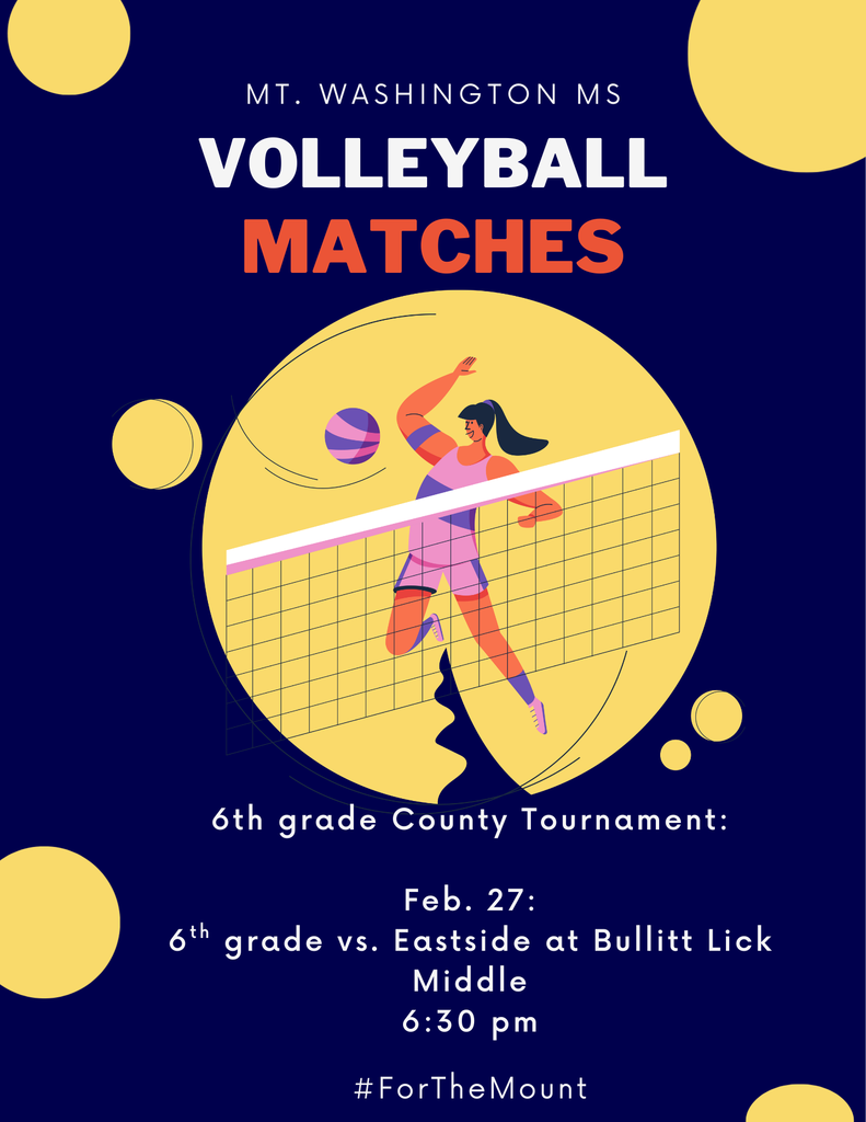 Good luck 6th Grade Volleyball Team