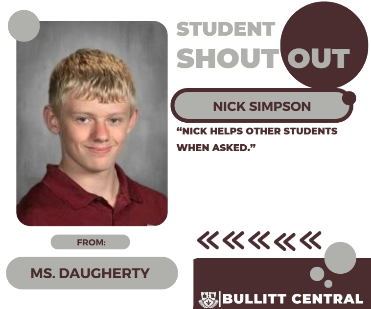 Student Shoutout!